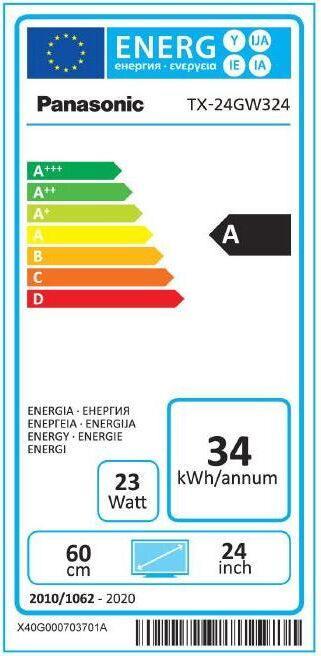 Energie-Label Panasonic TX-24GW324 (24", LCD, HD ready, 2021)