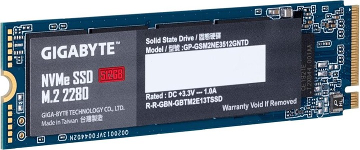 Actual product image Gigabyte GP-GSM2NE3512GNTD (512 GB, M.2 2280)