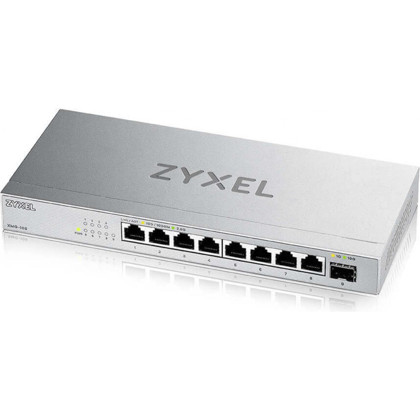 Zyxel XMG-108 (9 Ports), Netzwerk Switch, Grau