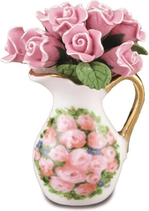Immagine prodotto Reutter 001.359/5 - Vaso con rose, miniatura