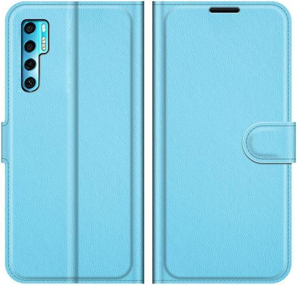 Actual product image MU Classic Litchi Leather Bookcover Series (TCL 20 Pro 5G)