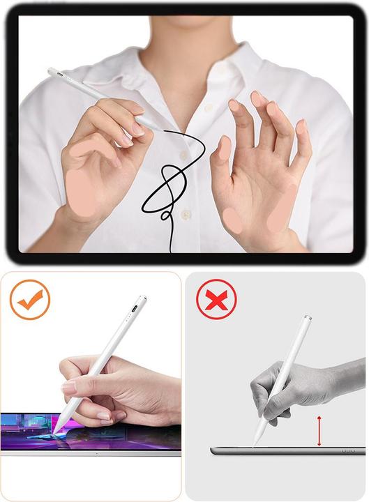 Actual product image Joyroom X9 Active Stylus Pen for Touch Screens - White