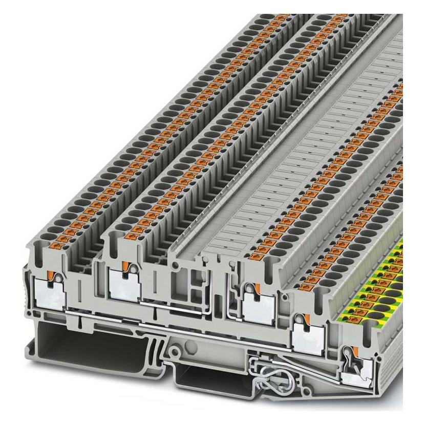 Phoenix Contact PTB 2,5-PE/L/L 3210547 Installationsschutzleiterklemme 0.14 mm² 4 mm² Grau 50 St., Elektronikkabel + Stecker, Grau