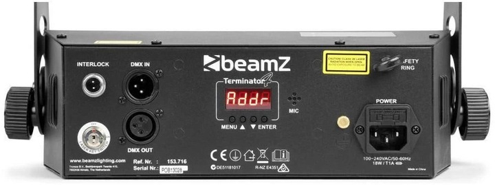 Actual product image BeamZ Terminator IV