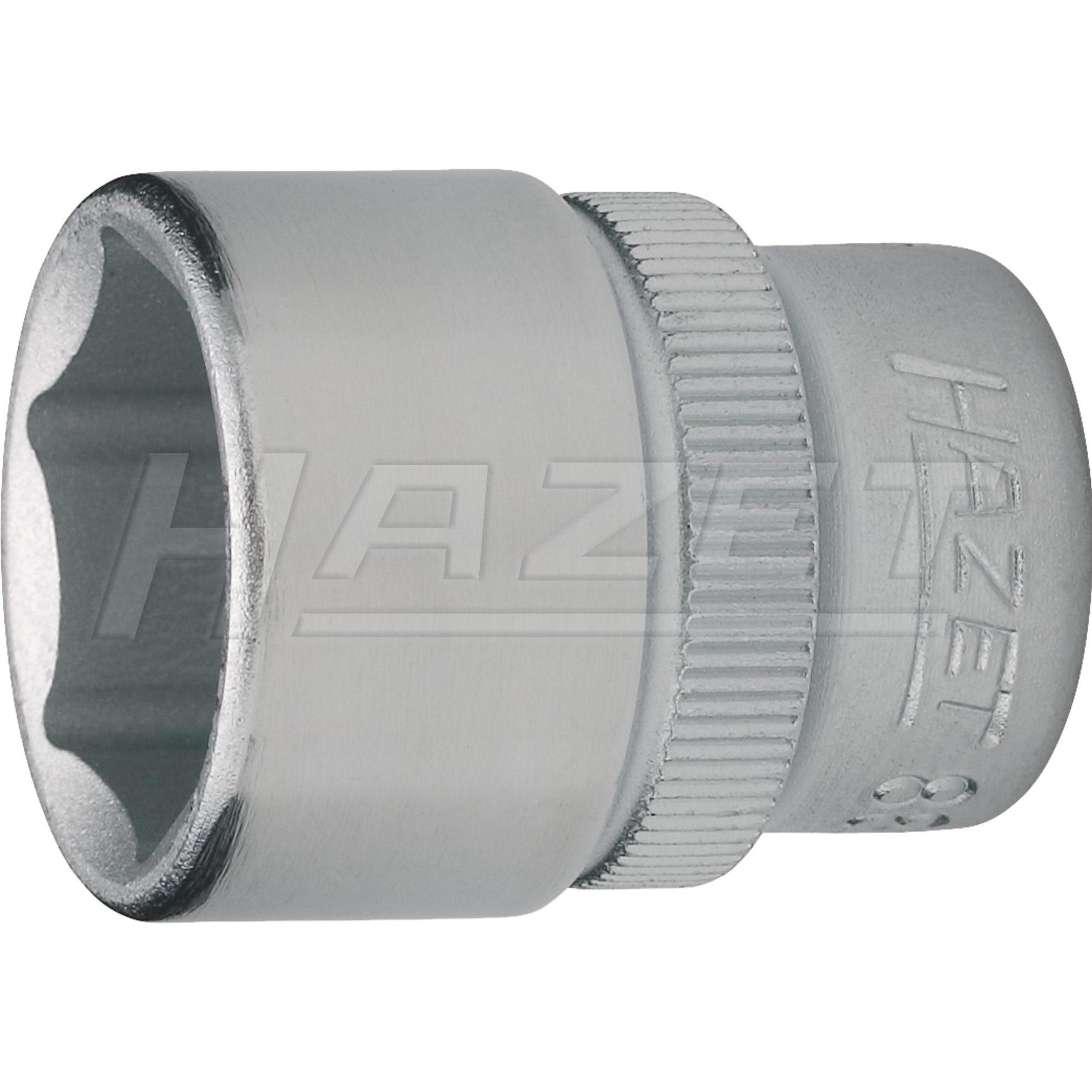HAZET, Steckschlüssel + Stecknuss, Steckschlüsseleinsatz ∙ Sechskant 880-17 ∙ Vierkant10 mm (3/8 Zoll) ∙ Aussen Sechskan...
