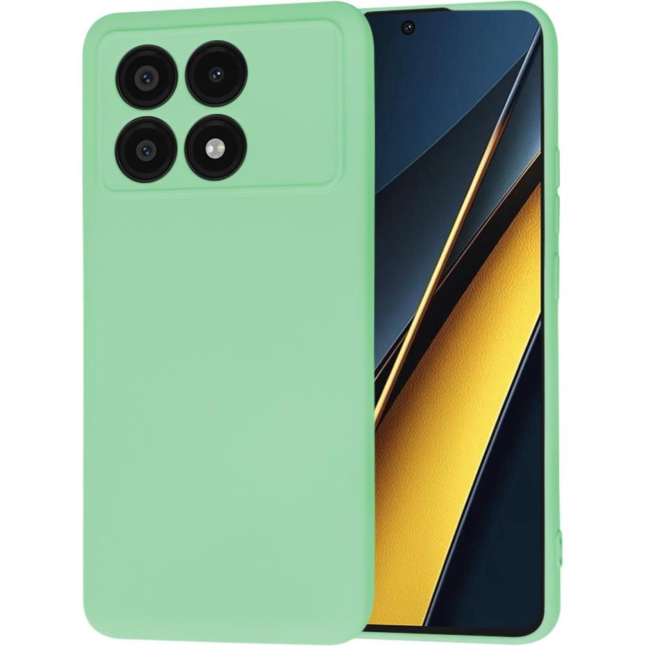 Techsuit - SoftFlex - Xiaomi Poco X6 Pro - Mint Green (Xiaomi Poco X6 Pro), Cover smartphone, Verde