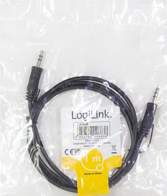 Image du produit LogiLink Câble d'extension CA (1 m, Jack 3,5 mm (AUX))