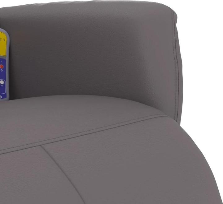 Produktbild VidaXL Massagesessel mit Fussteil Grau Kunstleder,Farbe
