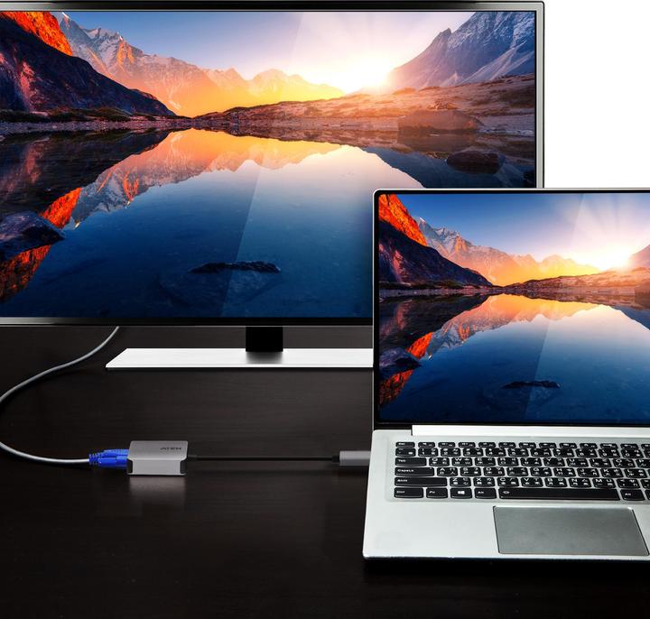 Actual product image Aten UC3002A Video adapter (USB-C, VGA, 30 cm)