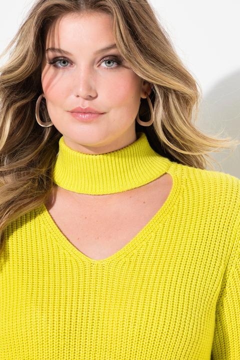Immagine prodotto Miamoda Pullover, Regular Fit, V-Ausschnitt mit Choker (56)