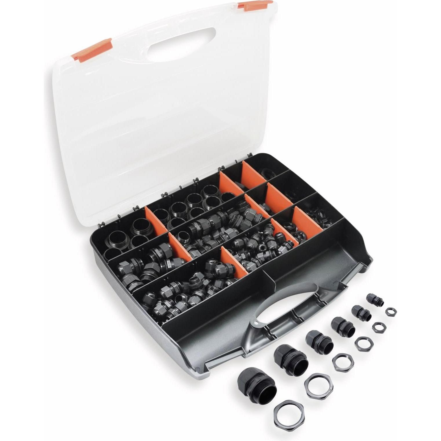 Thumbnail - Quadrios, Kabelverbindung, Kabelverschraubungs-Sortiment, - PG, 224 Stück