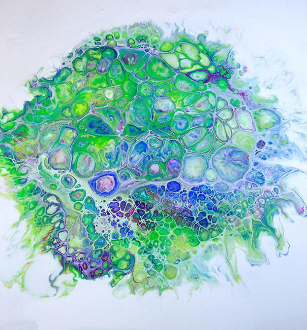 Produktbild Acrylic Pouring. Der neue Acrylmal-Trend: BILDER giessen! (Deutsch, Martin Thomas, Sylvia Homberg, 2018)