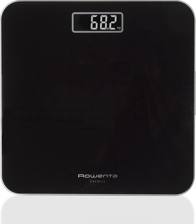 Rowenta Premiss 2.0, Bilancia da Bagno, Display LCD Facile da Leggere, Nero, BS1800 (160 kg)