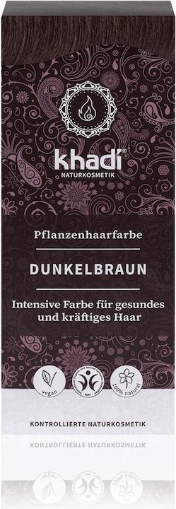 Khadi Pflanzenhaarfarbe (Dunkelbraun)