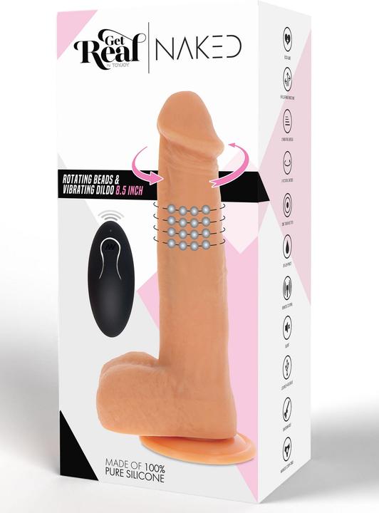 Produktbild ToyJoy Get Real Rotating Beads Vibrating Dildo RC