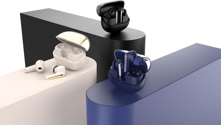 Actual product image Devia Bluetooth earphones TWS Star E4 blue with ANC (7 h, Wireless)