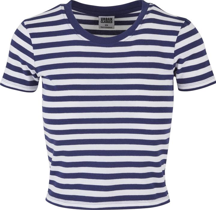 Produktbild Urban Classics Ladies Short Striped Tee - 142651 (4XL)