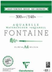 Produktbild Clairefontaine Fontaine Aquarellblock (300 g/m², 12x)