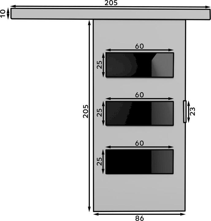 Immagine prodotto ADRK Furniture Porte scorrevoli ARES 86