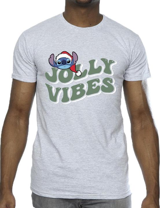Immagine prodotto Disney Lilo & Stitch Jolly Chilling Vibes Maglietta Uomo (L)