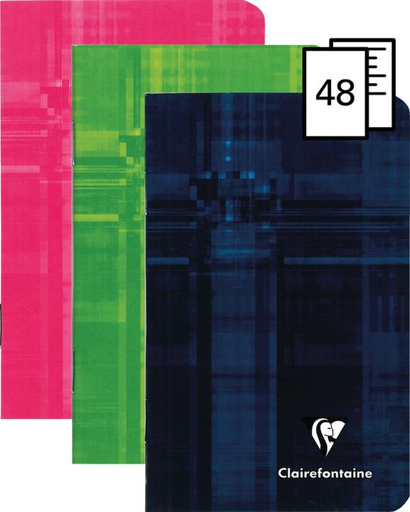 Actual product image Clairefontaine Notizheft (7.5 x 12 cm, Checked, Hardcover)