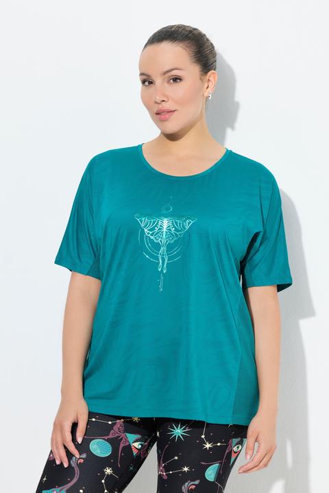 Actual product image Ulla Popken Quick Drying Luna Moth Graphic Tee (54)
