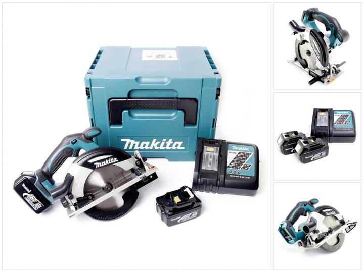 Produktbild Makita DHS 630 RFJ 18 V 165 mm Akku Handkreissäge im Makpac mit 2x 3,0 Ah Akku + Ladegerät