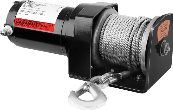 Produktbild MSW Seilwinde Elektrische 12 V Motorwinde Seilhebezug Seilzug 907 Kg