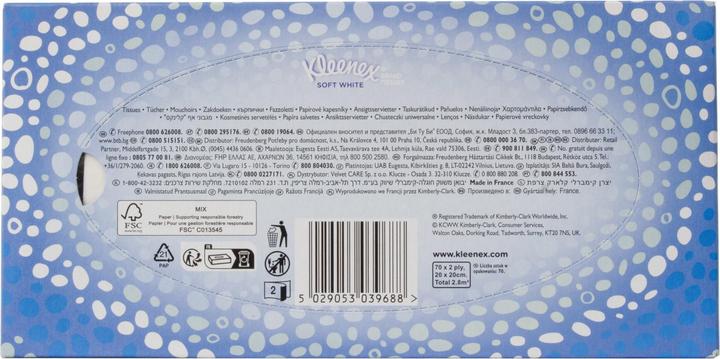 Image du produit Kleenex Mouchoirs cosmétiques 70 Soft White 2 plis