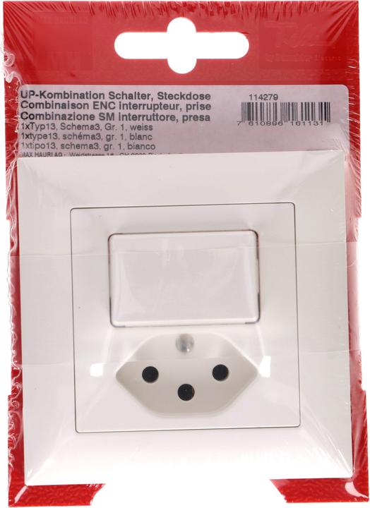 Produktbild Feller EdizioDue Kleinkombi Schema 3 / Typ 13