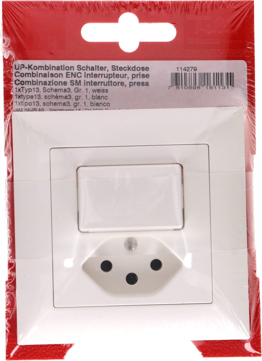 Produktbild Feller EdizioDue Kleinkombi Schema 3 / Typ 13