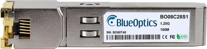 Produktbild BlueOptics Telco Systems BTI-MGBIC-M-T-TX RJ-45 kompatibler SFP BO08C28S1