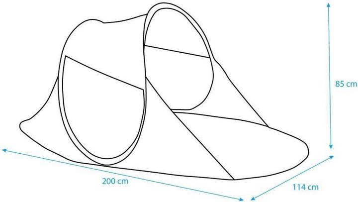 Actual product image Royokamp Self-expanding beach tent (0.85 kg)