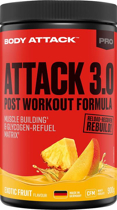 Image du produit Body Attack Post Attack 3.0 (boîte de 900g) (Fruits exotiques, 1 pcs, 900 g)