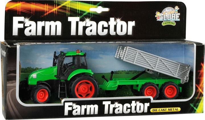 Produktbild Sombo Traktor mit Trailer Light & Sound 1:32
