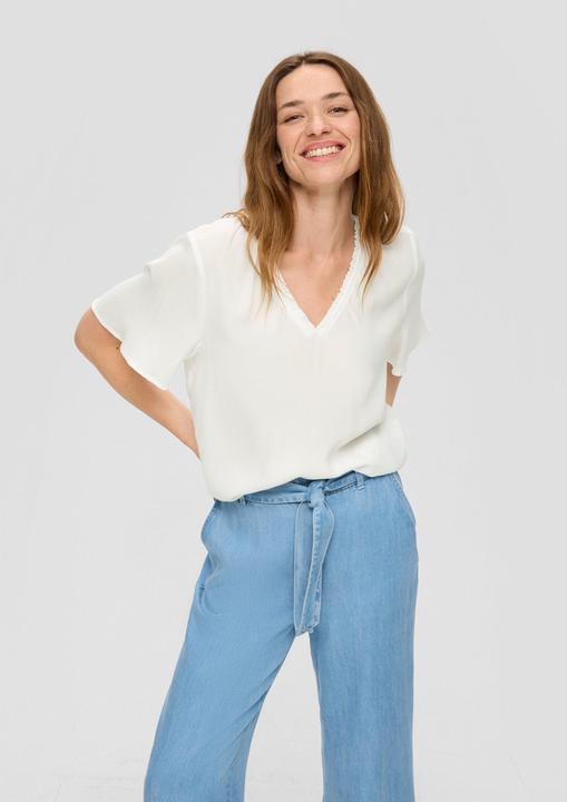 Immagine prodotto s.Oliver Bluse Viskosebluse mit V-Ausschnitt im Relaxed Fit (36)