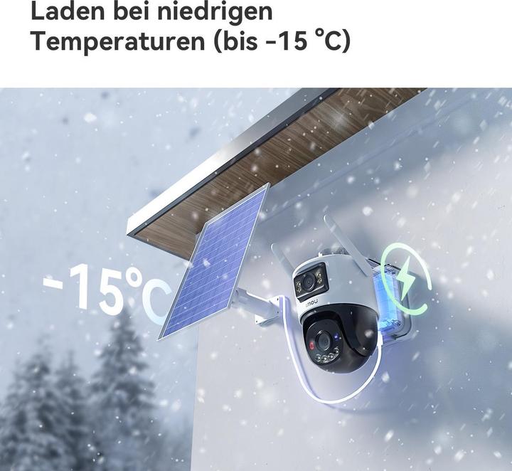 Image du produit Imou Überwachungskamera AOV Dual Kit, mit Solarpanel, aussen, weiss (2880 x 1620 Pixels)