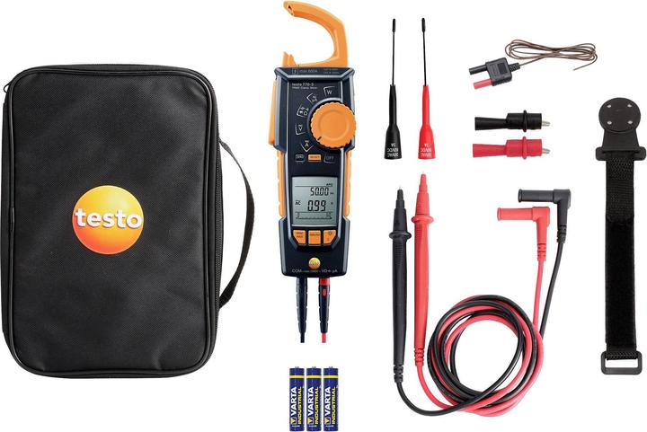 Testo 770-3 Pince ampèremétrique numérique CAT III 1000 V, CAT IV 600V Affichage (Counts) : 6000 (CAT III 1000V, CAT IV 600V)