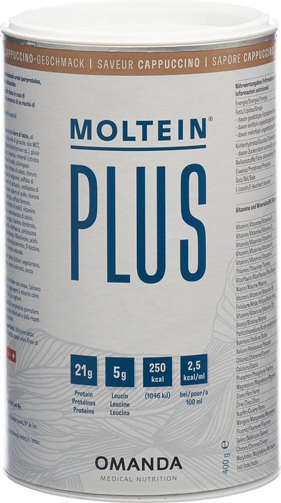 Produktbild Moltein Plus 2.5 Cappuccino (400g) (1 Stück, Pulver, 470 g)