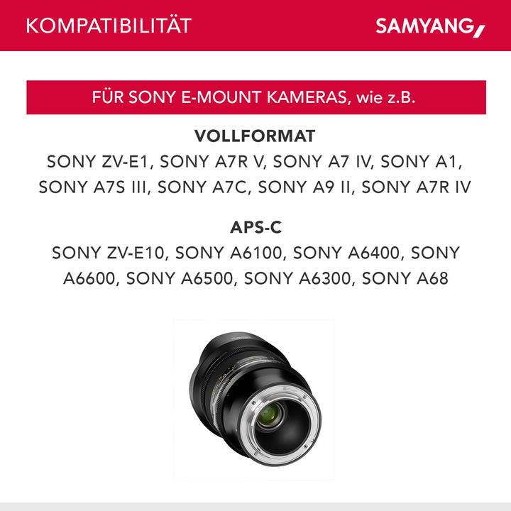 Actual product image Samyang MF 2.8/14 MK2 Sony E-Mount (Sony E, full size)