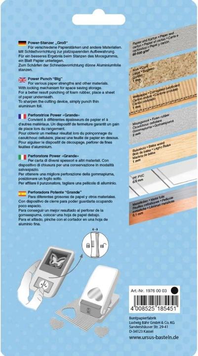 Produktbild Ursus Motivstanzer Kreis, 3.81 cm