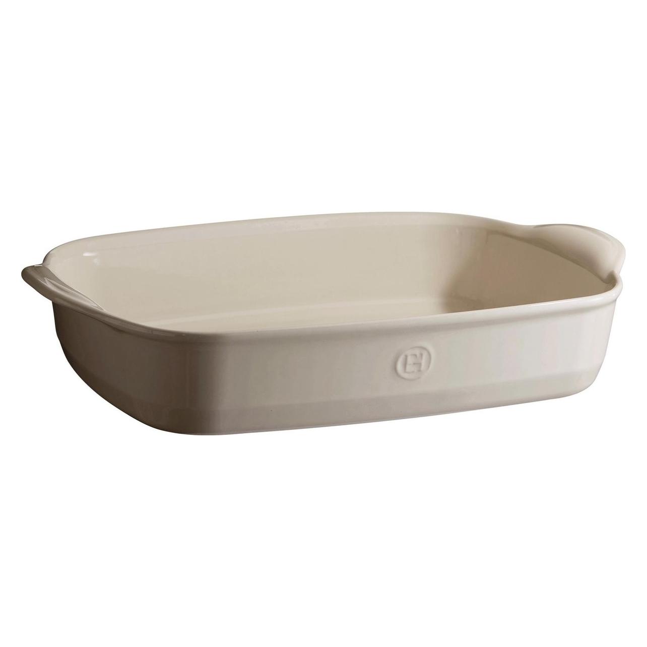 Emile Henry Ovenschaal Argile - 42 X 27 Cm / 4.45 Liter, Gerechten Voor Gratineren, Wit