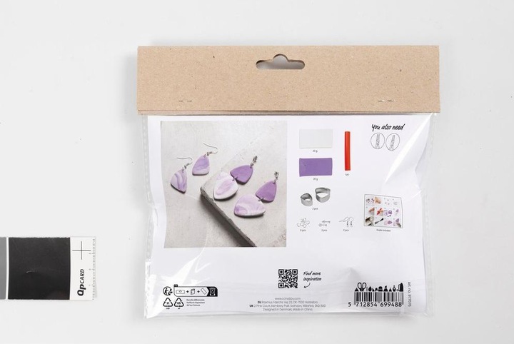 Produktbild Creativ Company Schmuck Bastelset Marmorierte Ohrringe Helllila