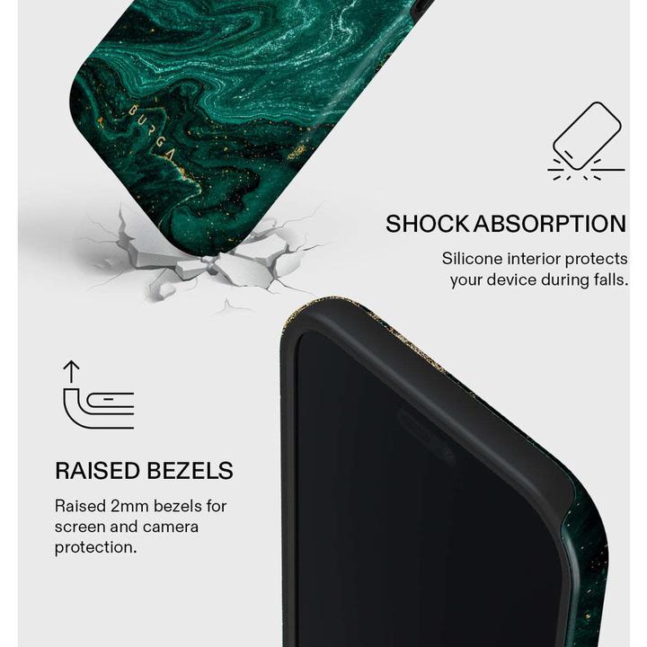 Actual product image Burga Tough MagSafe Case Apple iPhone 17 Air - Emerald Pool (Apple iPhone 17 Pro)