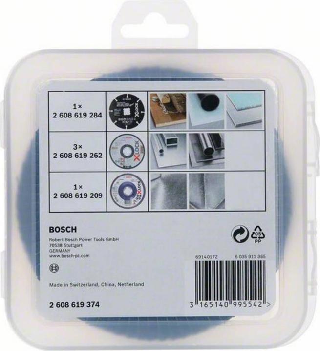 Produktbild Bosch Professional Zubehör PRO Schneiden und Schleifen X-Lock Set, 125 x 1 x 22,23 mm