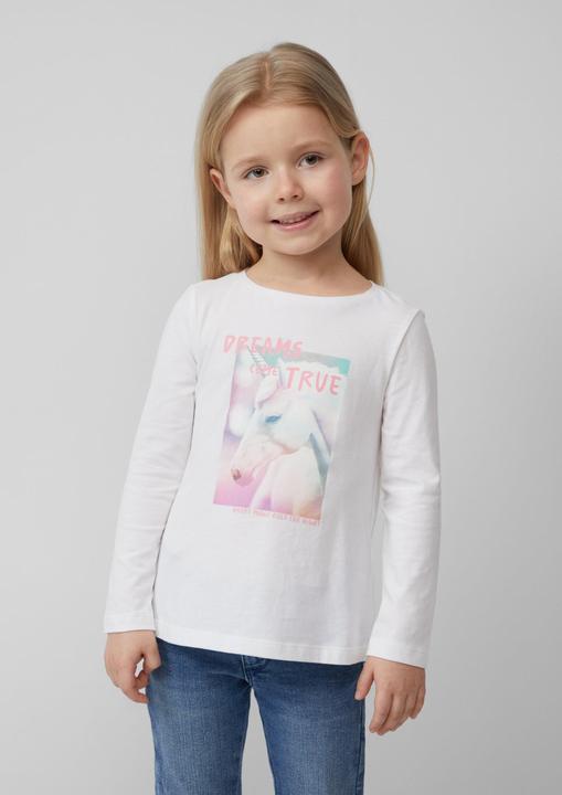 Produktbild S.Oliver T-Shirt Langarmshirt in A-Shape aus Baumwolle (92)