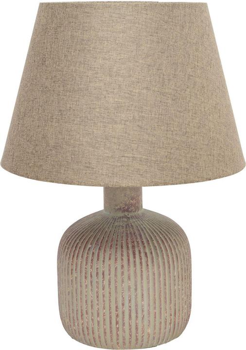 Actual product image Hestia Round Ceramic Table Lamp - Beige