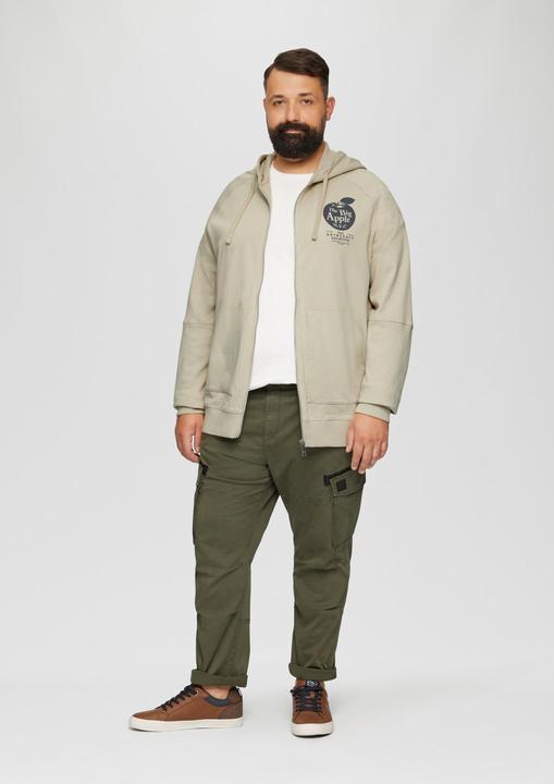 Produktbild s.Oliver Sweatshirt Jacke Sweatjacke mit Kapuze (XXL)