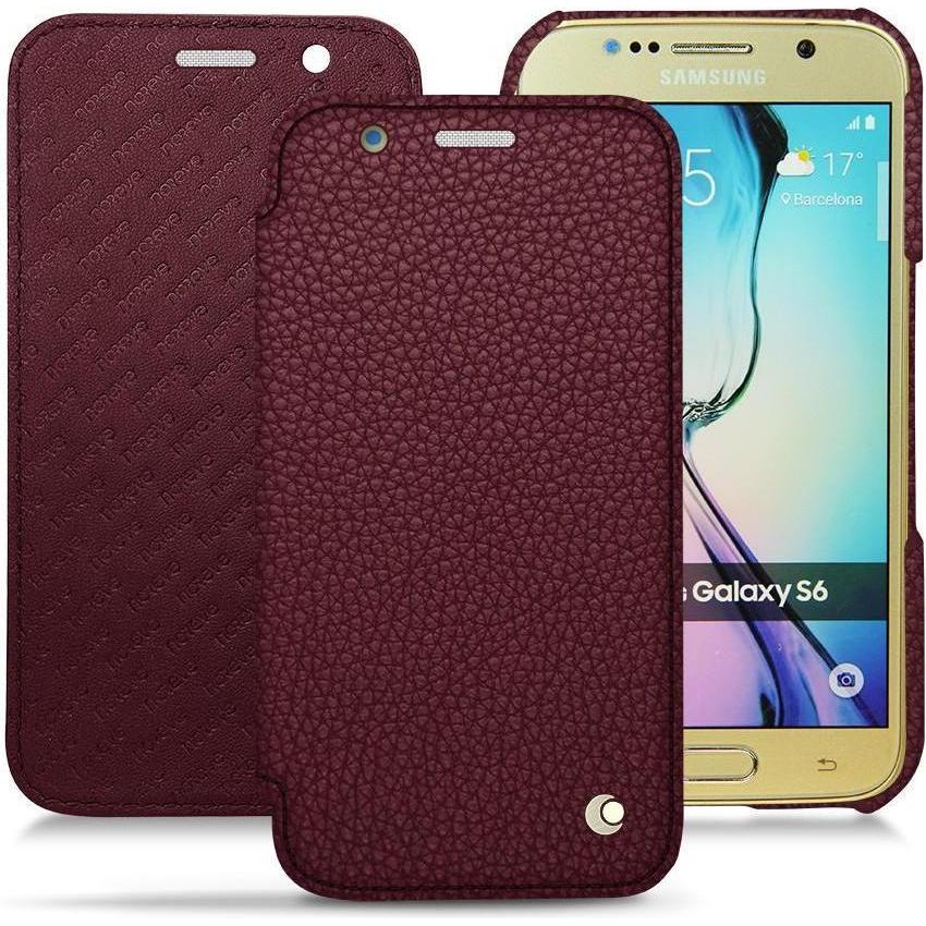 Noreve Lederschutzhülle horizontal (Samsung Galaxy S6), Smartphone Hülle, Violett