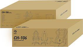 Produktbild Marvo CH-106 orange / Gamingstuhl / 129-139cm / ergonomisch / Neigung bis 90° / Kunstleder / 150 kg